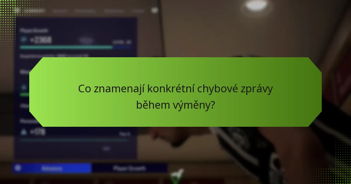 Jak mohu řešit problémy s výměnou FUT kódů?