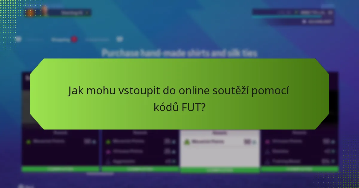 Jaké odměny mohu očekávat ze soutěží s kódy FUT?