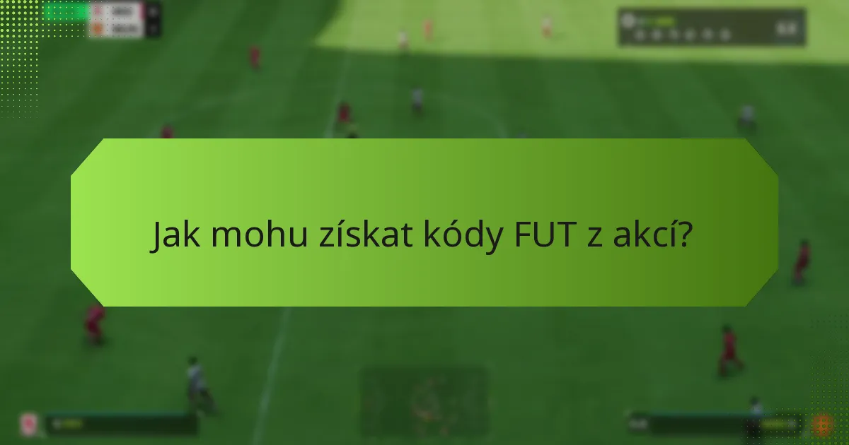 Jaká partnerství poskytují kódy FUT?