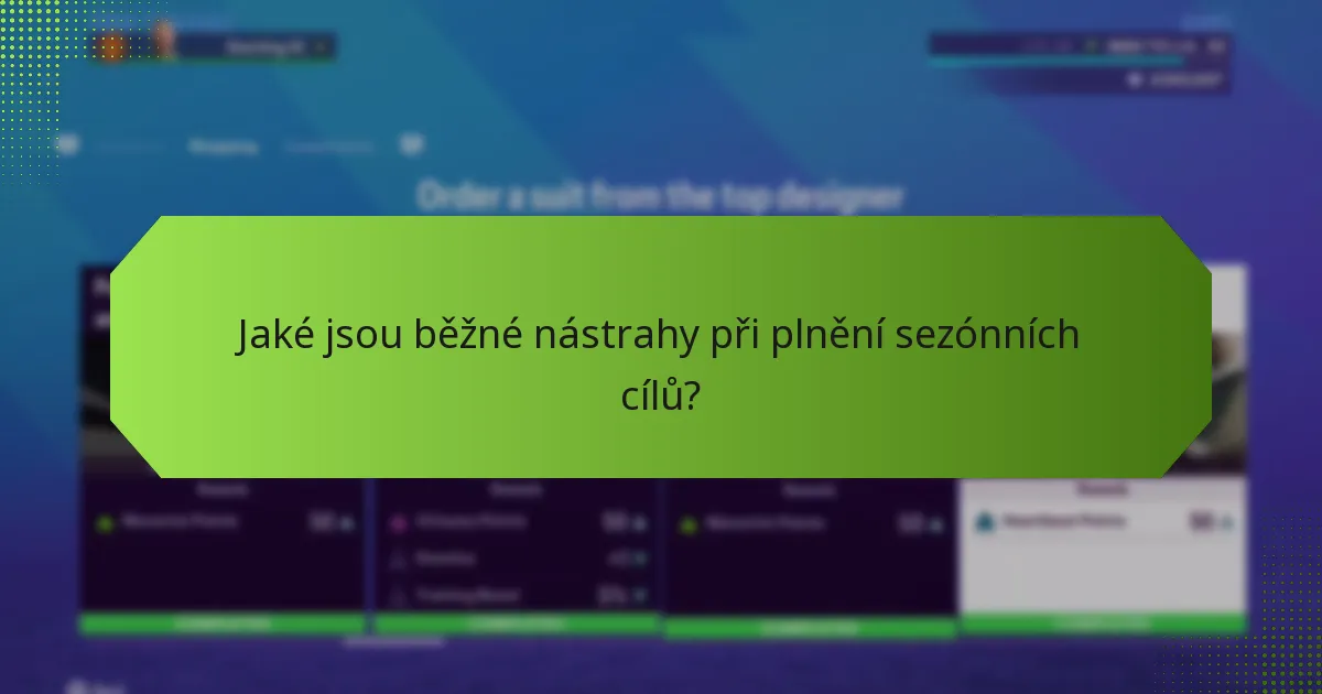 Jak se sezónní cíle srovnávají s jinými herními funkcemi?