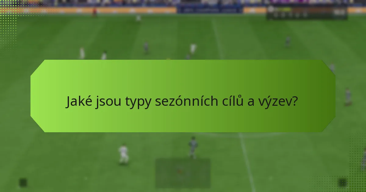 Jaké strategie přinášejí nejlepší výsledky v sezónních cílech a výzvách?