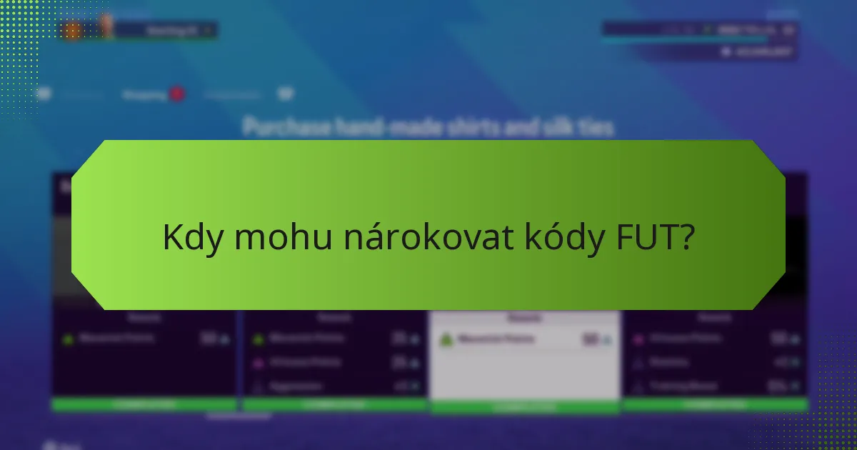 Jak řešit problémy s nárokováním kódů FUT?